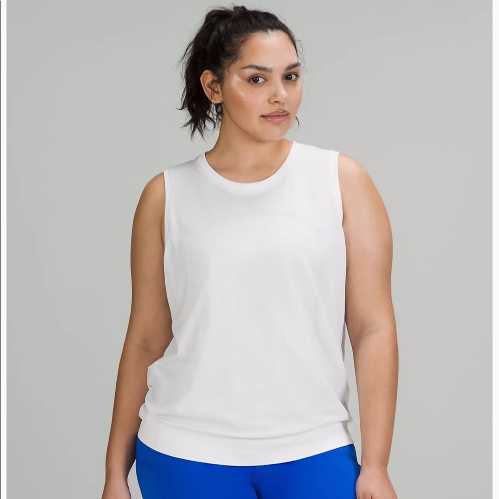 Lululemon white muscle tank top